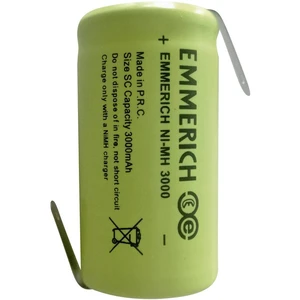 Špeciálny akumulátor Sub-C Ni-MH Emmerich Sub-C ZLF 1.2 V 3000 mAh