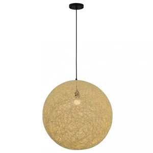 Závěsná lampa 55 cm Dekorhome Krémová