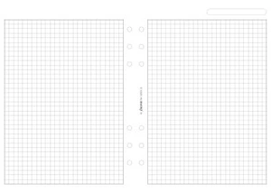 Filofax náplň A5, papír bílý čtverečkový