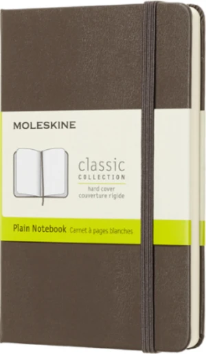 Moleskine - zápisník tvrdý, čistý, hnědý S