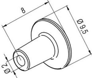 Horkovzdušná tryska Ersa 0472AR/SB 0472AR, Velikost hrotů 2 mm, 8 mm, 1 ks