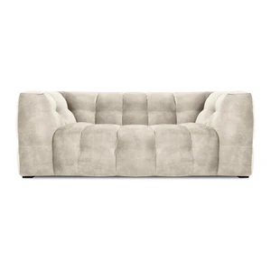 Béžová zamatová pohovka Windsor & Co Sofas Vesta, 208 cm