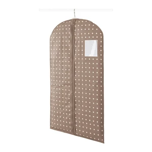 Béžový obal na šaty Compactor Dots, 100 cm