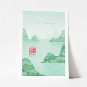 Plagát Travelposter Vietnam, A3