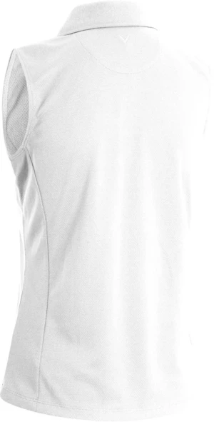 Callaway Sleeveless Knit Womens Bright White XL Polo-Shirt