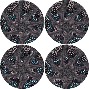 Bertoni Home Unisex's 4 Round Table Pads Set Octopus