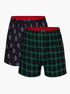 Pánské volné boxerky ATLANTIC 2Pack - vícebarevné