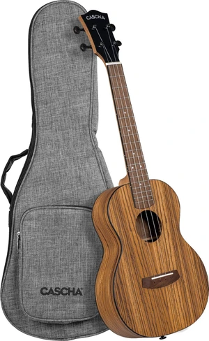 Cascha Tenor Ukulele Zebra Wood Tenor Ukulele Natural