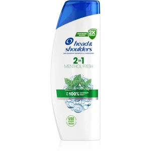 Head & Shoulders Menthol Fresh 2in1 šampón a kondicionér 2 v1 proti lupinám 625 ml