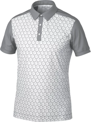 Galvin Green Mio Mens Breathable Short Sleeve Shirt Cool Grey/Sharkskin L Camiseta polo