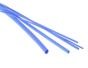 MDtools Bužírky - hadičky smršťovací, různé rozměry, délka 1 m, polyetylen - modrá Velikost: 3.2/1.6 mm