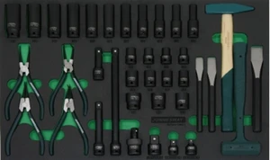 Modul - gola sada úderových hlavic 1/2", s příslušenstvím, 38 ks - JONNESWAY S03A4138SV