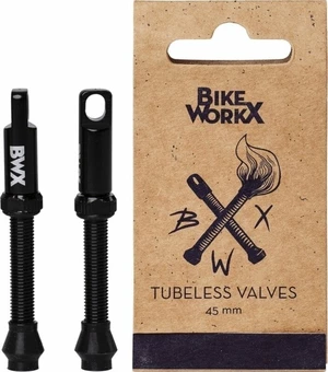BikeWorkX BWX Tubeless Valves Ventil Black 45.0
