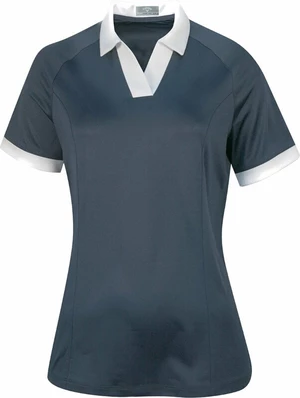 Callaway Womens Short Sleeve V-Placket Colourblock Odyssey Grey M Polo košeľa