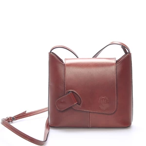 Dámská kožená crossbody kabelka hnědá - ItalY Misty