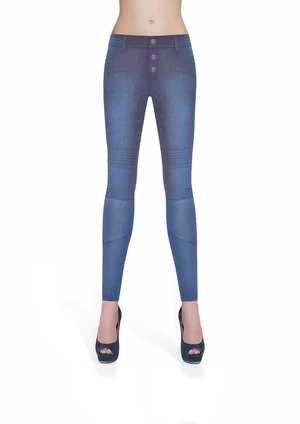 Bas Bleu Women's AVRIL denim trousers hand-wiped with stitching