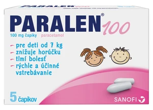 PARALEN 100 mg 5 čapíkov