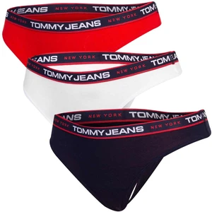 3PACK dámská tanga Tommy Hilfiger vícebarevná