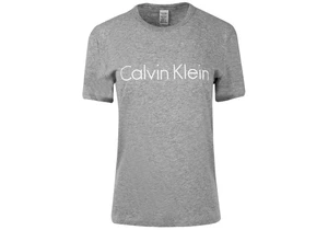 Calvin Klein sivé dámske tričko S/S Crew Neck