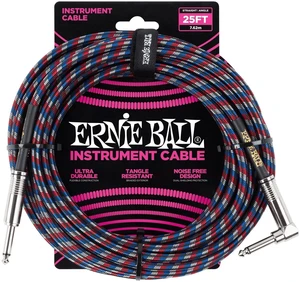 Ernie Ball P06063 7,5 m Droit - Angle Câble d'instrument