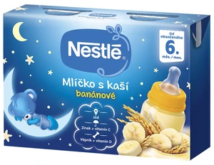 NESTLÉ Mlíčko s kaší Banánové 2 x 200 ml