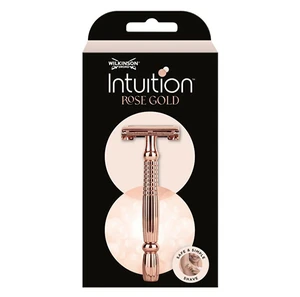 WILKINSON SWORD Intuition Double Edge Rose gold dámsky kovový holiaci strojček Classic + žiletky 10 ks