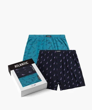 Pánské volné boxerky ATLANTIC 2Pack - vícebarevné