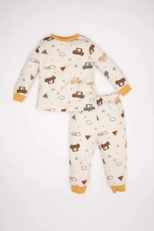 DEFACTO Baby Boy Vehicle Patterned Long Sleeve Pajama Set