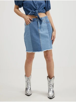 Blue women's denim skirt Noisy May Sofie