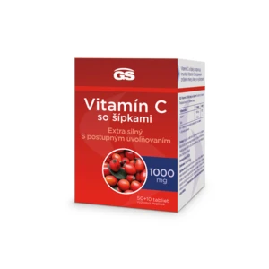 GS Vitamín C 1000+šípky, 50+10 tbl