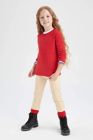 DEFACTO Girls' Back To School Basic Long Tights