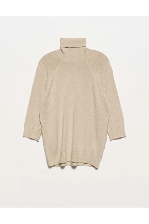 Dilvin Turtleneck Half Sleeve Sweater