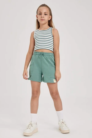 DEFACTO Girl Sweatshirt Fabric Shorts