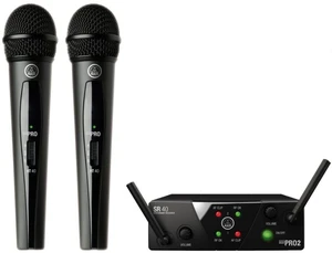 AKG WMS40 Mini Dual Vocal Zestaw bezprzewodowy US25A: 537.500MHz + US25C: 539.300MHz