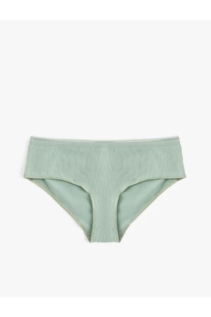 Koton High Waist Hipster Panties Cotton Textured