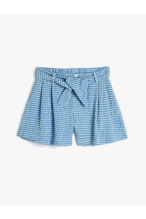 Koton Shorts Waist Tied Button Detailed