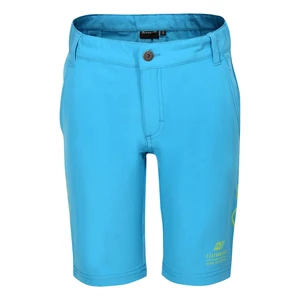 Children's softshell shorts ALPINE PRO COLO neon atomic blue