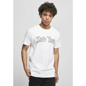 New York Wording T-shirt white