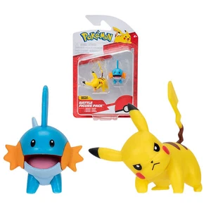 Jazwares Pokémon akčné figúrky Pikachu a Mudkip - 5 cm