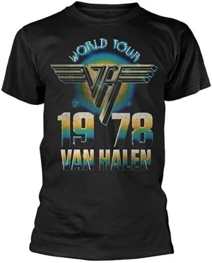 Van Halen Tricou World Tour '78 Unisex Black 2XL