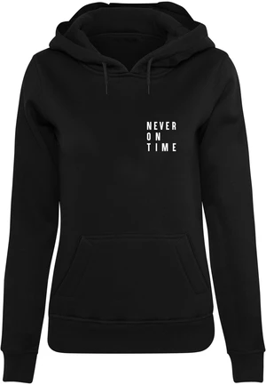 Women's Never On Time Hoody black