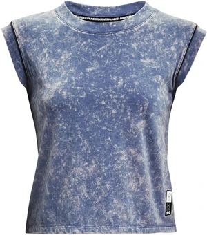 Under Armour Run Anywhere Mineral Blue/White XS Tricou cu mânecă scurtă pentru alergare