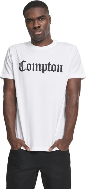 Compton Tricou Logo White XS