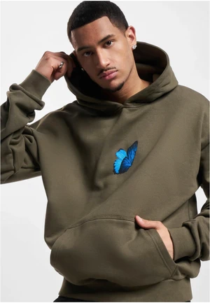 Olivový Le Papillon Heavy Oversize Hoody