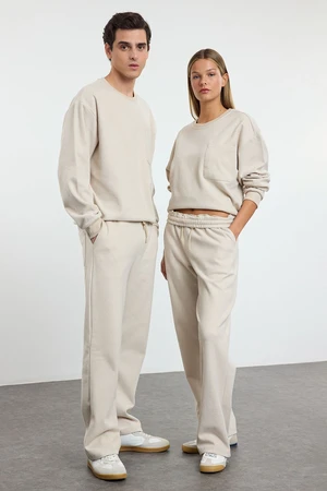 Trendyol Stone Oversize/Wide Cut Unisex Tracksuit