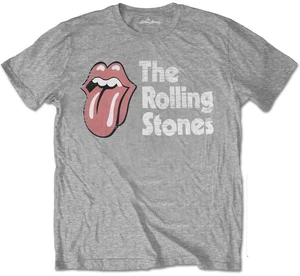 The Rolling Stones Koszulka Scratched Logo Unisex Grey XL