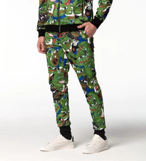 Mr. GUGU & Miss GO Man's Pepe Memes Track Pants PNS-W-548 2337