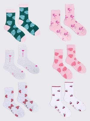 Yoclub Kids's 6Pack Children's Socks SKA-0006G-AA00-009