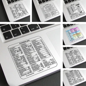 Adhesive Transparent Sticker for Laptop Desktop For Macbook Shortcut Windows PC Computer Reference Keyboard Shortcut Stickers