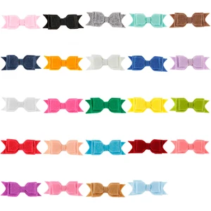 Yundfly 10pcs Boutique Felt Bow For Girls Headband Hair Clips Diy Bowknot For Headwear Hair Accessory